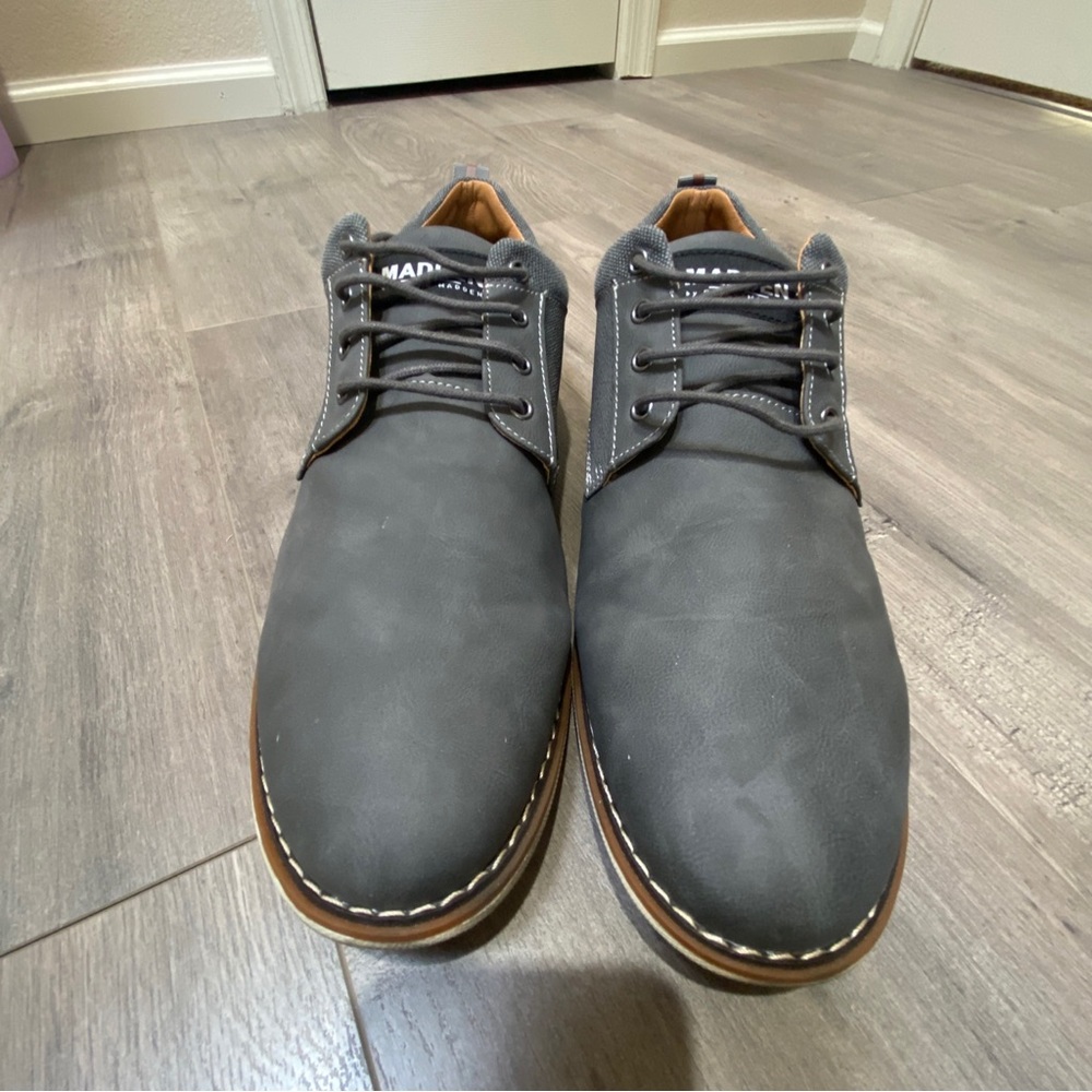 Madden by Steve Madden Gray Mens Size 13 Dress Shoes